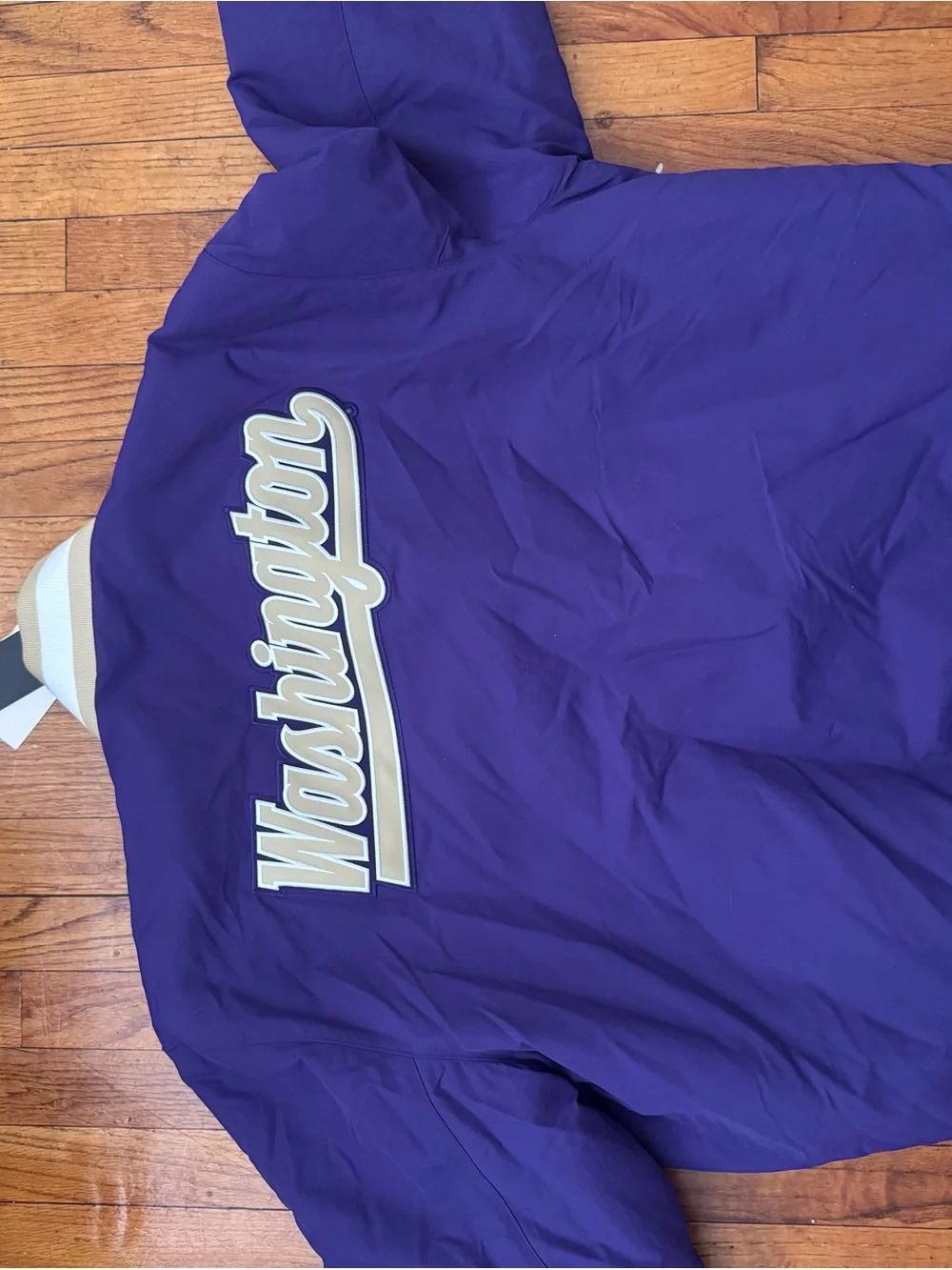 adidas Purple Varsity Jacket university of Washington